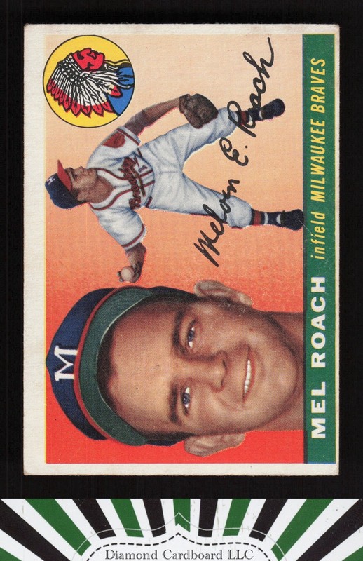 1955 Topps #117 Mel Roach VGEX f, front