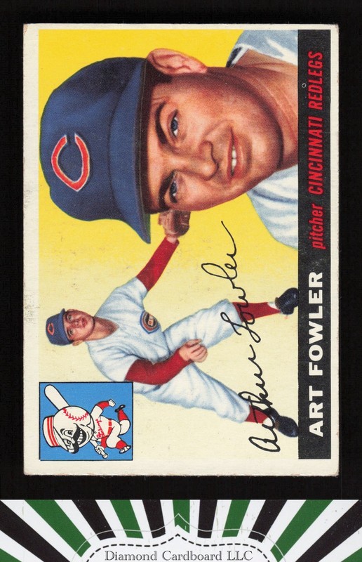 1955 Topps #3 Art Fowler VGEX a, front