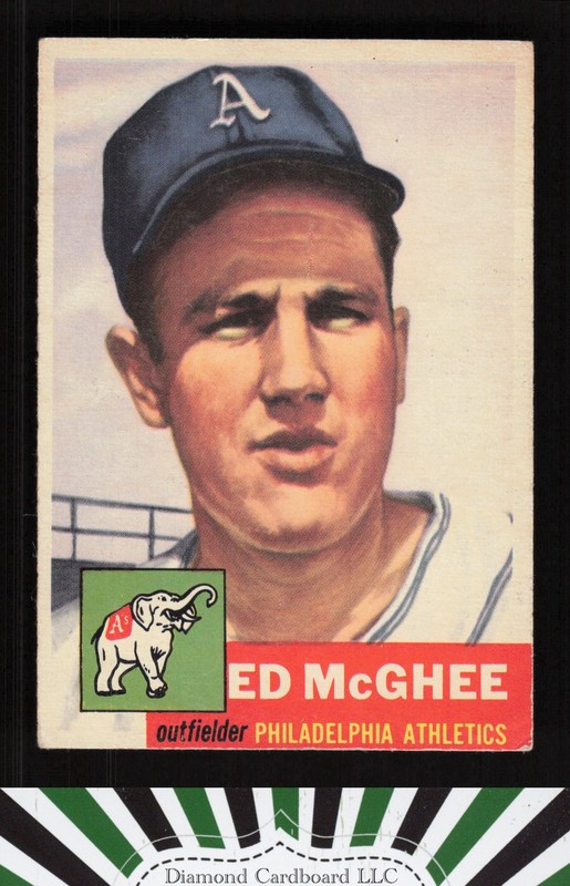 1953 Topps #195 Ed McGhee VG c, front