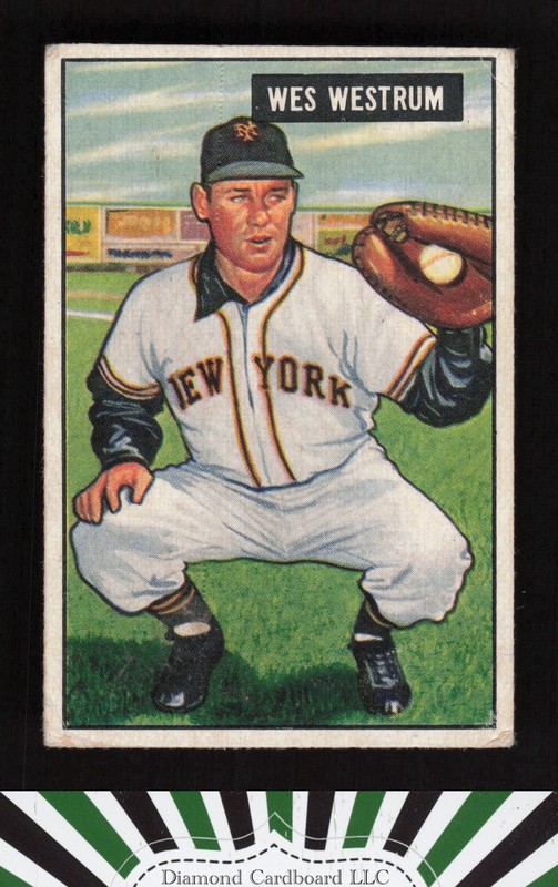 1951 Bowman #161 Wes Westrum VG, front
