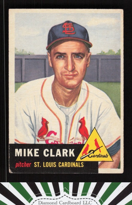 1953 Topps #193 Mike Clark VG+ i, front