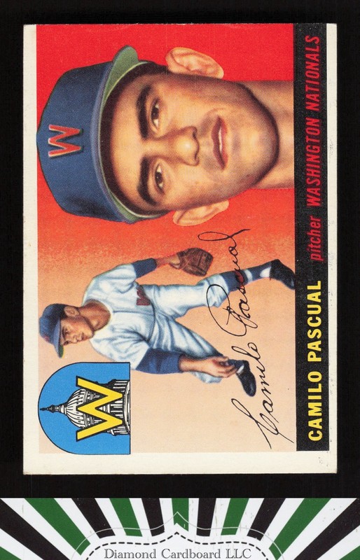 1955 Topps #84 Camilo Pascual EX (MC) a, front
