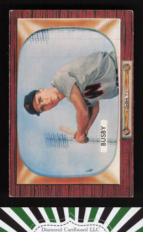 1955 Bowman #166 Jim Busby VGEX+, front