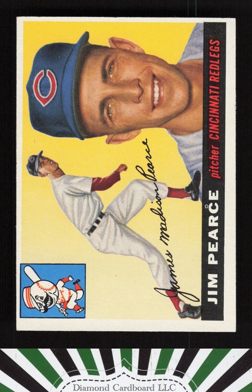 1955 Topps #170 Jim Pearce EX a, front