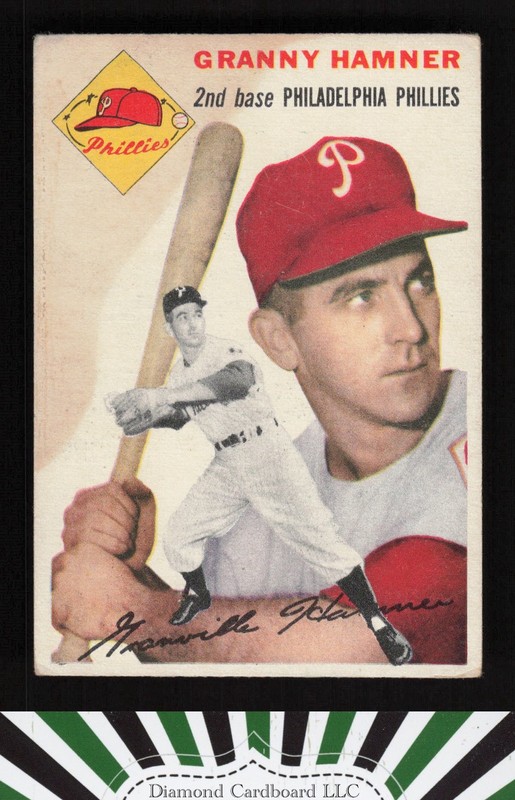 1954 Topps #24 Granny Hamner VGEX (MC) j, front