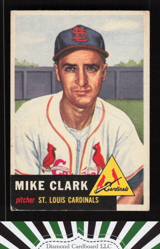 1953 Topps #193 Mike Clark VG+ a, front