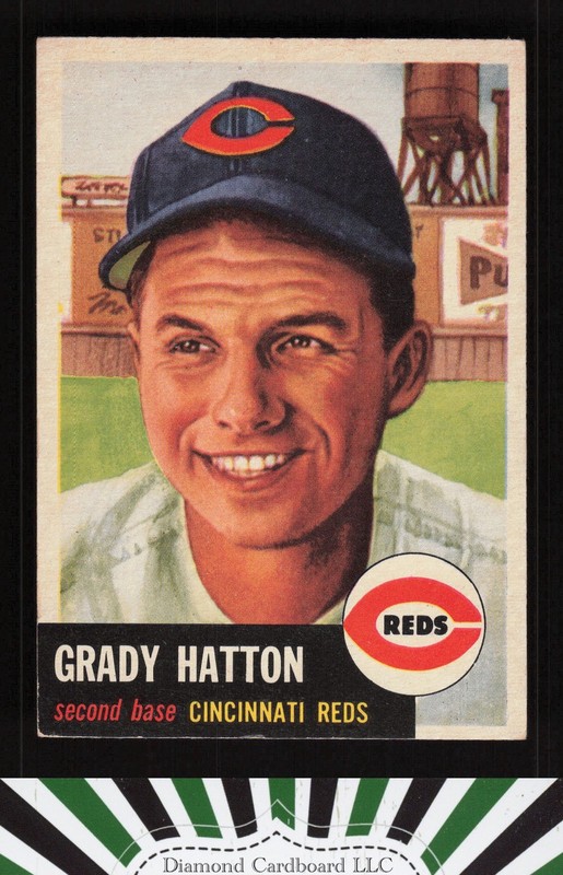 1953 Topps #45 Grady Hatton EX j, front