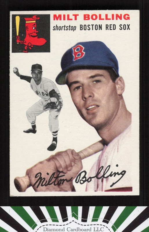 1954 Topps #82 Milt Bolling EX m, front