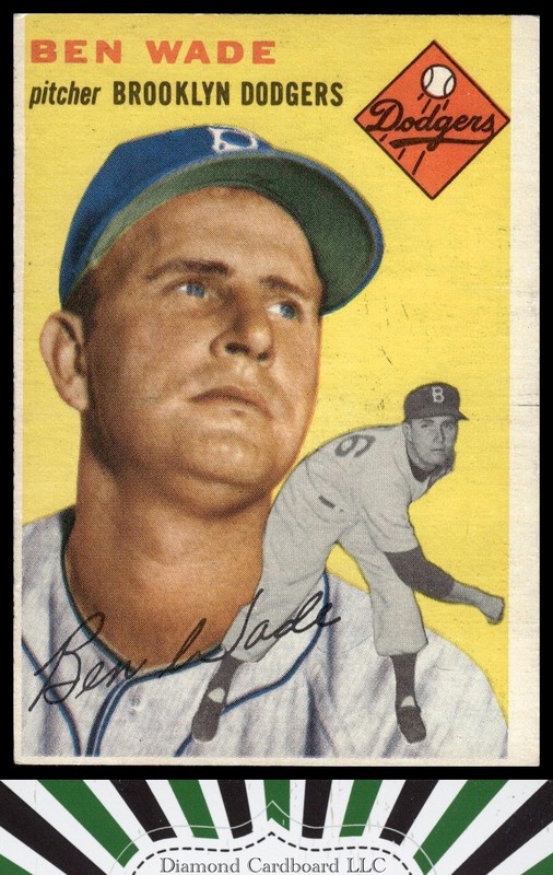 1954 Topps #126 Ben Wade VG k, front