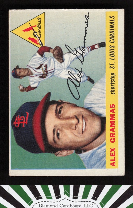 1955 Topps #21 Alex Grammas VG+ c, front