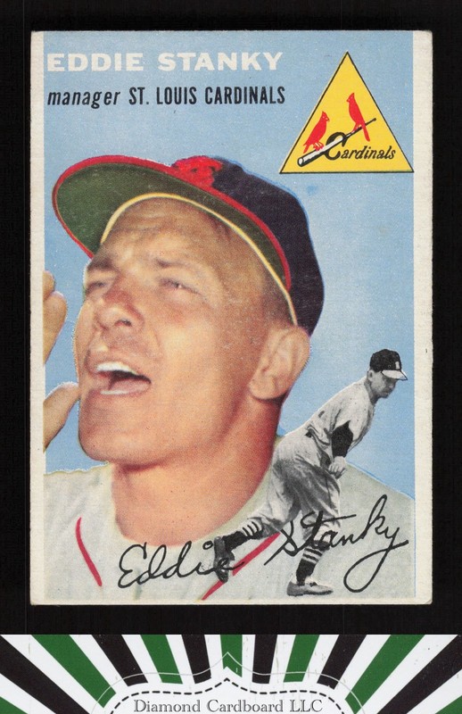 1954 Topps #38 Eddie Stanky VGEX c, front