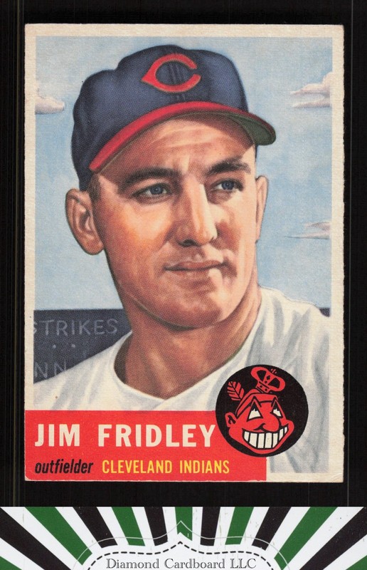 1953 Topps #187 Jim Fridley VGEX+ i, front