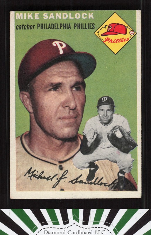 1954 Topps #104 Mike Sandlock VG e, front