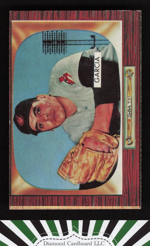 1955 Bowman #128 Mike Garcia VG, front