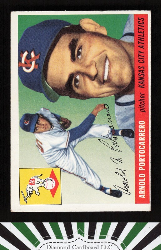 1955 Topps #77 Arnold Portocarrero VGEX l, front