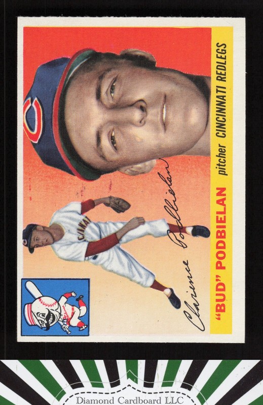 1955 Topps #153 Bud Podbielan EXMT d, front