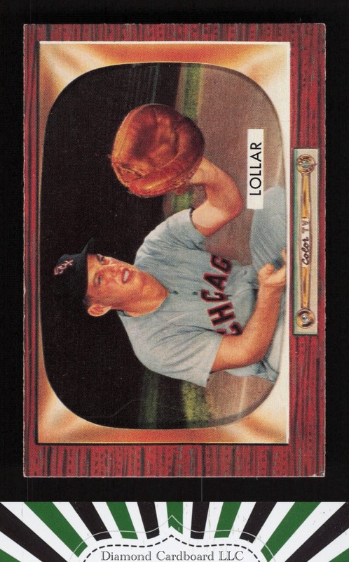 1955 Bowman #174 Sherm Lollar VGEX, front