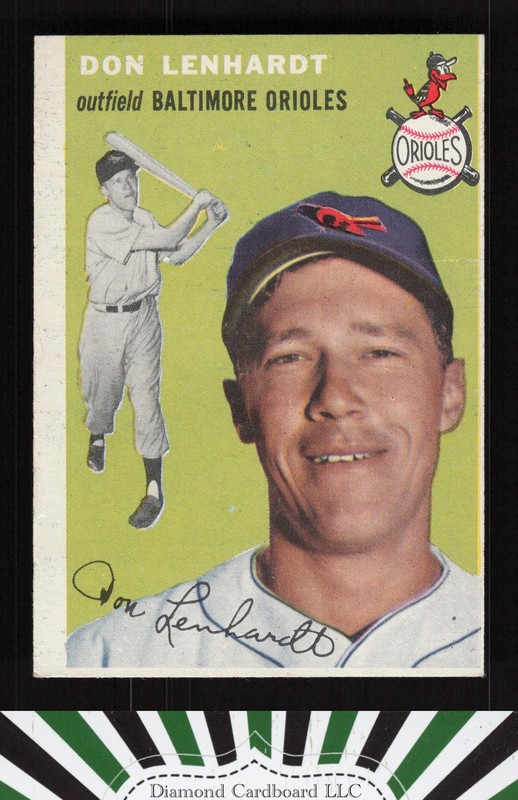 1954 Topps #157 Don Lenhardt VG f, front