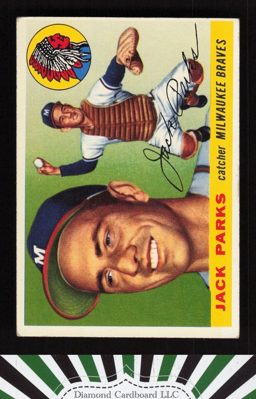 1955 Topps #23 Jack Parks VGEX w, front
