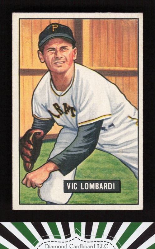 1951 Bowman #204 Vic Lombardi VGEX+, front