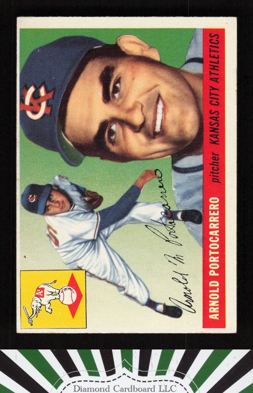 1955 Topps #77 Arnold Portocarrero VGEX h, front
