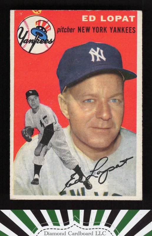 1954 Topps #5 Ed Lopat VG c, front