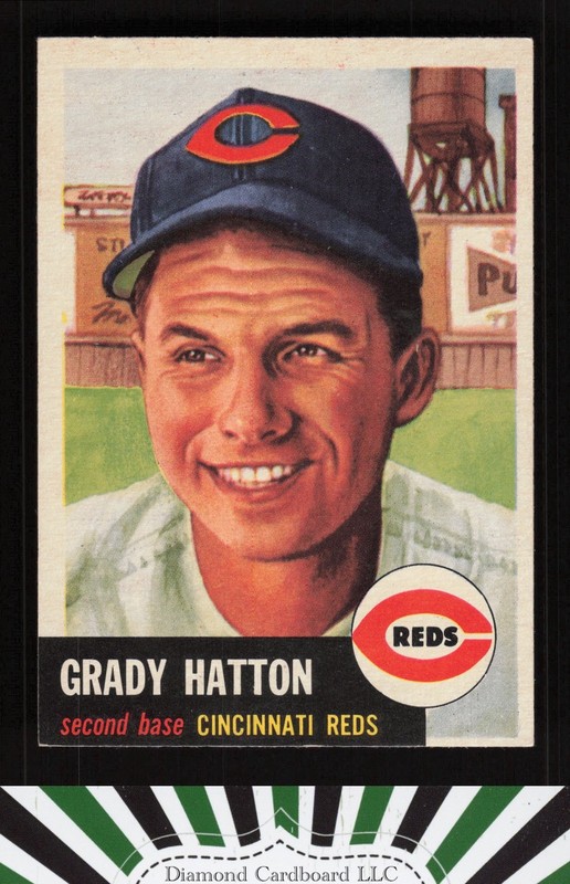 1953 Topps #45 Grady Hatton EXMT i, front