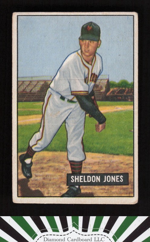 1951 Bowman #199 Sheldon Jones GD, front