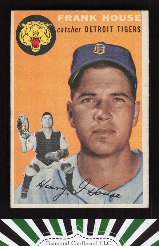 1954 Topps #163 Frank House VG l, front