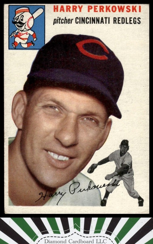 1954 Topps #125 Harry Perkowski VGEX d, front