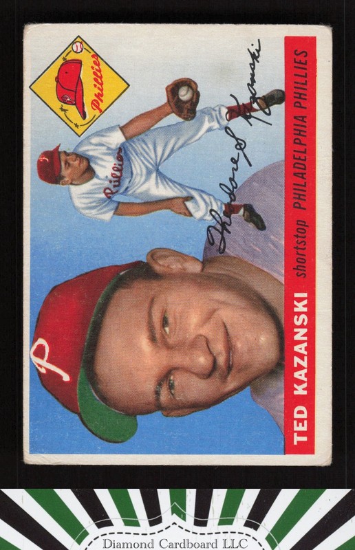1955 Topps #46 Ted Kazanski VG i, front