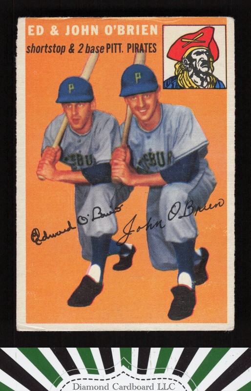 1954 Topps #139 Ed & John O'Brien GD+ [CENTERED] k, front