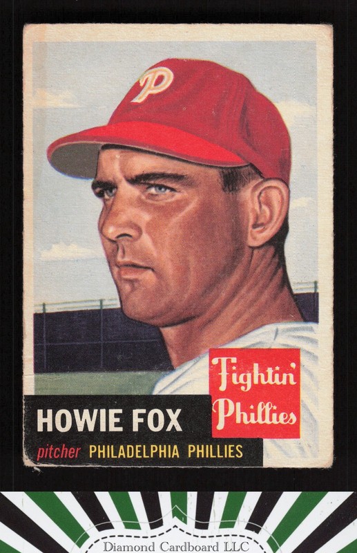 1953 Topps #22 Howie Fox GD c, front