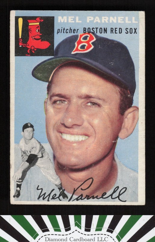 1954 Topps #40 Mel Parnell VGEX m, front