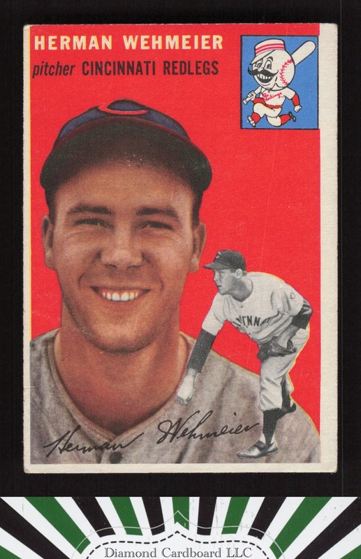 1954 Topps #162 Herman Wehmeier VG g, front
