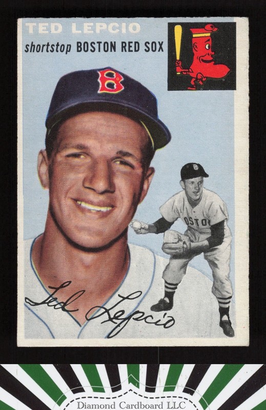 1954 Topps #66 Ted Lepcio EX p, front