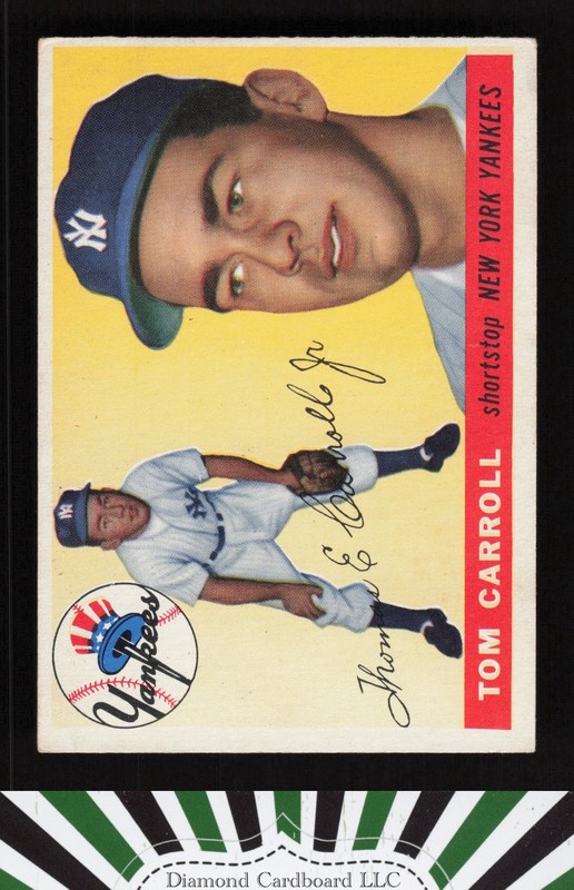 1955 Topps #158 Tom Carroll VGEX h, front