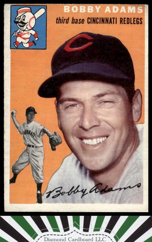 1954 Topps #123 Bobby Adams VG n, front