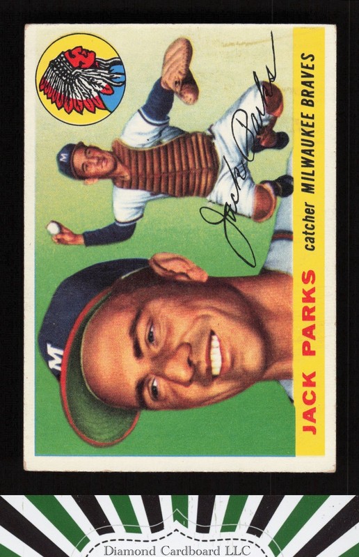 1955 Topps #23 Jack Parks VGEX+ s, front