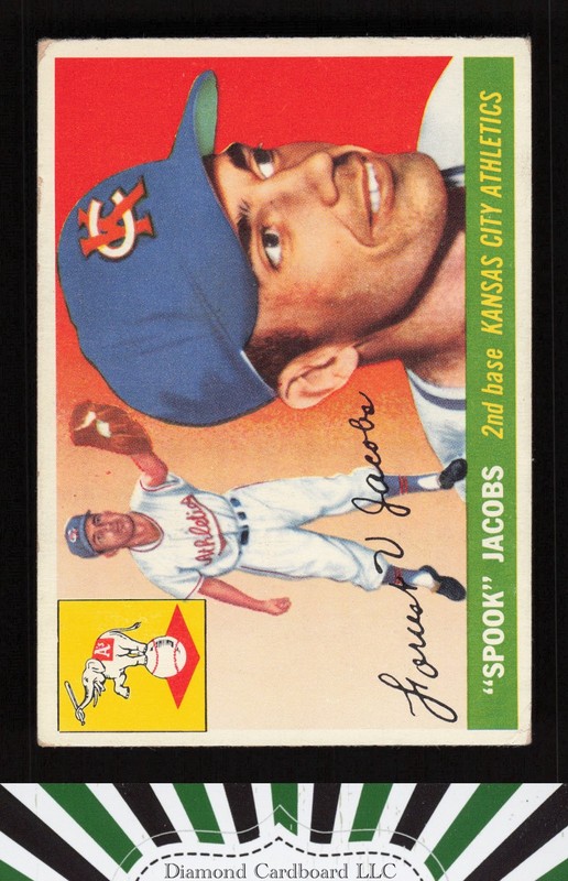 1955 Topps #61 Spook Jacobs VG b, front