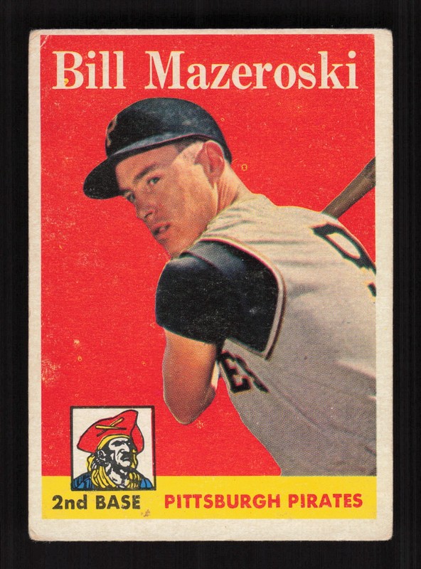 1958 Topps #238 Bill Mazeroski VG a, front