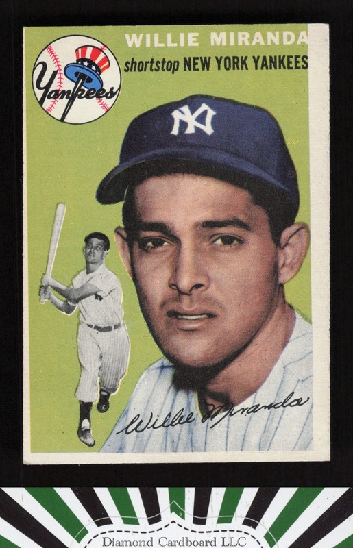 1954 Topps #56 Willy Miranda VGEX g, front