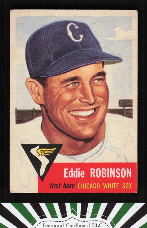 1953 Topps #73 Eddie Robinson VGEX+ [CENTERED] e, front