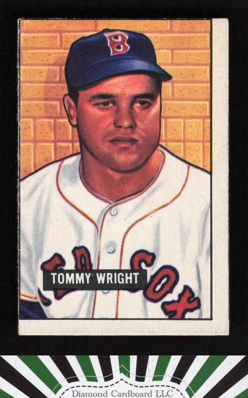 1951 Bowman #271 Tom Wright VGEX (MISCUT), front