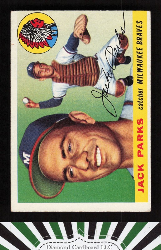 1955 Topps #23 Jack Parks VGEX (MC) m, front