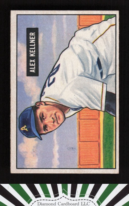 1951 Bowman #57 Alex Kellner EX, front