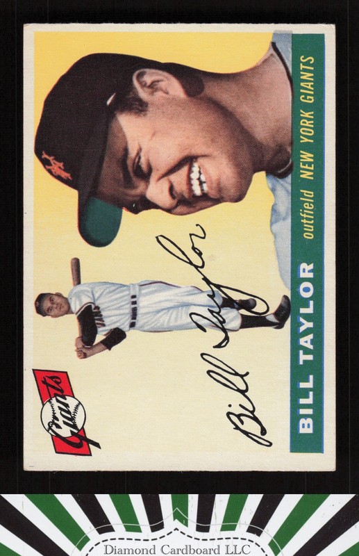 1955 Topps #53 Bill Taylor EX d, front