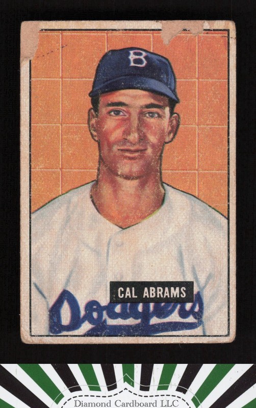 1951 Bowman #152 Cal Abrams PR, front