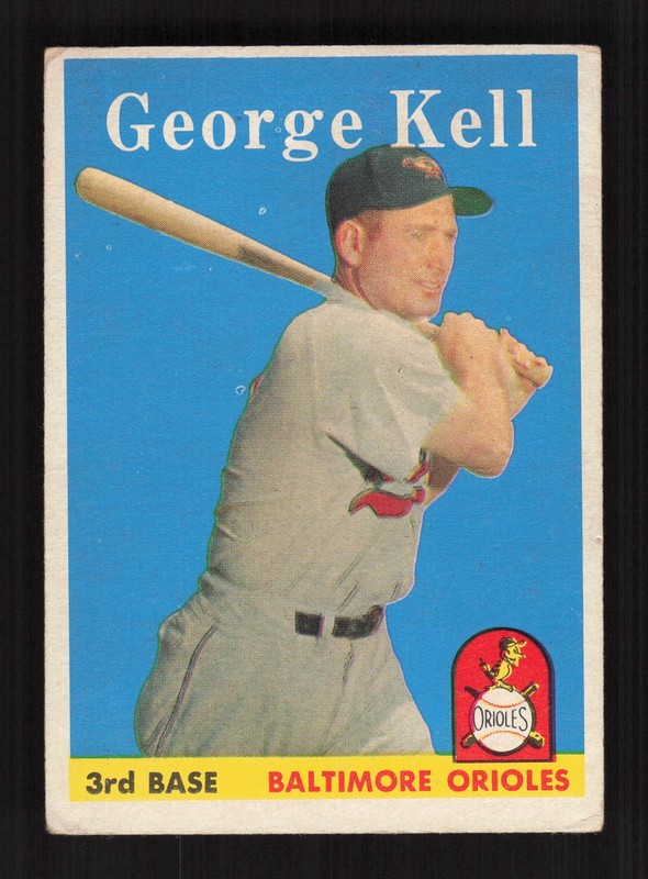 1958 Topps #40 George Kell VG d, front