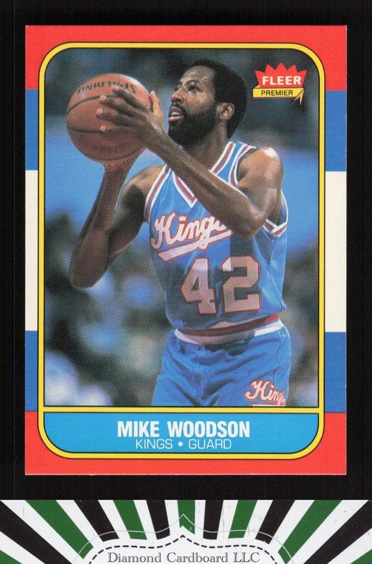1986-87 Fleer #129 Mike Woodson NM, front